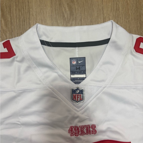 🔥Nike White and Red Men's nick bosa jersey - Picture 4 of 4